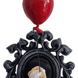 Maxbell Halloween Clown Wall Hanging Wall Frame Sculpture Creepy Clown Wall Ornament