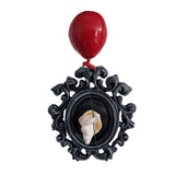 Maxbell Halloween Clown Wall Hanging Wall Frame Sculpture Creepy Clown Wall Ornament