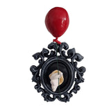 Maxbell Halloween Clown Wall Hanging Wall Frame Sculpture Creepy Clown Wall Ornament