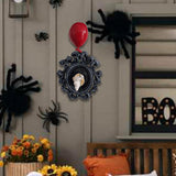 Maxbell Halloween Clown Wall Hanging Wall Frame Sculpture Creepy Clown Wall Ornament