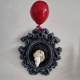 Maxbell Halloween Clown Wall Hanging Wall Frame Sculpture Creepy Clown Wall Ornament