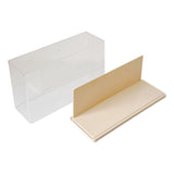 Maxbell Figure Display Case Transparent for Mini Toy Action Figures Anime Characters Beige