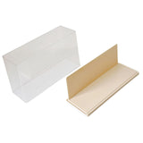Maxbell Figure Display Case Transparent for Mini Toy Action Figures Anime Characters Beige