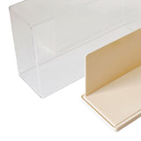 Maxbell Figure Display Case Transparent for Mini Toy Action Figures Anime Characters Beige