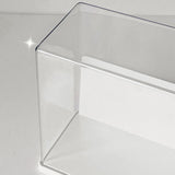 Maxbell Figure Display Case Transparent for Mini Toy Action Figures Anime Characters White