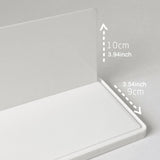 Maxbell Figure Display Case Transparent for Mini Toy Action Figures Anime Characters White