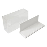 Maxbell Figure Display Case Transparent for Mini Toy Action Figures Anime Characters White