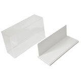 Maxbell Figure Display Case Transparent for Mini Toy Action Figures Anime Characters White