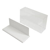 Maxbell Figure Display Case Transparent for Mini Toy Action Figures Anime Characters White