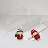 Maxbell Figure Display Case Transparent for Mini Toy Action Figures Anime Characters White