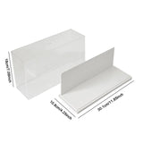 Maxbell Figure Display Case Transparent for Mini Toy Action Figures Anime Characters White