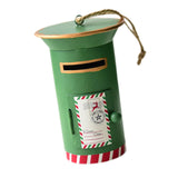 Maxbell Santa Mailbox Christmas Tree Ornament Keepsake for Party Yard Wreath Garland Green