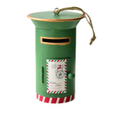 Maxbell Santa Mailbox Christmas Tree Ornament Keepsake for Party Yard Wreath Garland Green