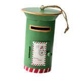 Maxbell Santa Mailbox Christmas Tree Ornament Keepsake for Party Yard Wreath Garland Green