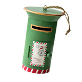 Maxbell Santa Mailbox Christmas Tree Ornament Keepsake for Party Yard Wreath Garland Green