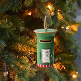 Maxbell Santa Mailbox Christmas Tree Ornament Keepsake for Party Yard Wreath Garland Green