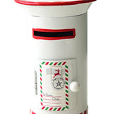 Maxbell Santa Mailbox Christmas Tree Ornament Keepsake for Party Yard Wreath Garland White