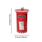 Maxbell Santa Mailbox Christmas Tree Ornament Keepsake for Party Yard Wreath Garland Red