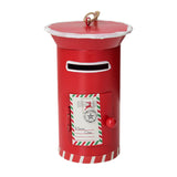 Maxbell Santa Mailbox Christmas Tree Ornament Keepsake for Party Yard Wreath Garland Red