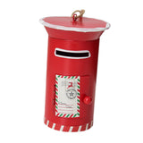 Maxbell Santa Mailbox Christmas Tree Ornament Keepsake for Party Yard Wreath Garland Red