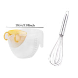 Maxbell Measuring Cup with Strainer Portable Baking Tool for Baking Home Dining Room