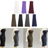Maxbell 1/12 Bodycon Dress Mini Party Long Dress for 6'' Female Dolls Figure Costume White
