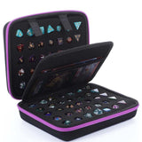 Maxbell Dices Case Holds up to 70 Dices Portable Handle Carrier Accessories Dice Bag Purple