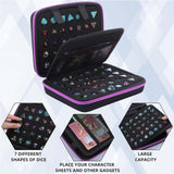 Maxbell Dices Case Holds up to 70 Dices Portable Handle Carrier Accessories Dice Bag Purple