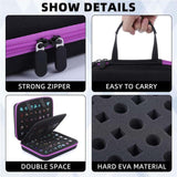 Maxbell Dices Case Holds up to 70 Dices Portable Handle Carrier Accessories Dice Bag Purple