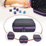 Maxbell Dices Case Holds up to 70 Dices Portable Handle Carrier Accessories Dice Bag Purple