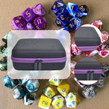 Maxbell Dices Case Holds up to 70 Dices Portable Handle Carrier Accessories Dice Bag Purple
