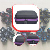 Maxbell Dices Case Holds up to 70 Dices Portable Handle Carrier Accessories Dice Bag Purple