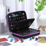 Maxbell Dices Case Holds up to 70 Dices Portable Handle Carrier Accessories Dice Bag Purple
