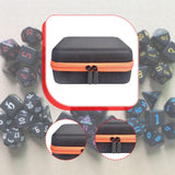 Maxbell Dices Case Holds up to 70 Dices Portable Handle Carrier Accessories Dice Bag Orange