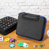 Maxbell Dices Case Holds up to 70 Dices Portable Handle Carrier Accessories Dice Bag Blue