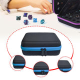 Maxbell Dices Case Holds up to 70 Dices Portable Handle Carrier Accessories Dice Bag Blue
