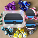 Maxbell Dices Case Holds up to 70 Dices Portable Handle Carrier Accessories Dice Bag Blue