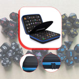 Maxbell Dices Case Holds up to 70 Dices Portable Handle Carrier Accessories Dice Bag Blue