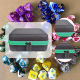 Maxbell Dices Case Holds up to 70 Dices Portable Handle Carrier Accessories Dice Bag Green