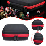 Maxbell Dices Case Holds up to 70 Dices Portable Handle Carrier Accessories Dice Bag Red
