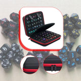 Maxbell Dices Case Holds up to 70 Dices Portable Handle Carrier Accessories Dice Bag Red