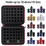 Maxbell Dices Case Holds up to 70 Dices Portable Handle Carrier Accessories Dice Bag Red