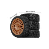 Maxbell 4 RC Wheel and Tire 12mm Hex DIY Accessory for 1/10 XV02