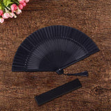 Maxbell Chinese Folding Fan Lightweight Decor Bamboo for Wedding Music Gift
