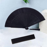 Maxbell Chinese Folding Fan Lightweight Decor Bamboo for Wedding Music Gift