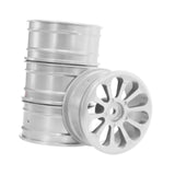 Maxbell 1/:10 Scale Wheel Lip Mini Replacement Components for 128 86S RC Hobby Model Silver