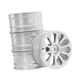 Maxbell 1/:10 Scale Wheel Lip Mini Replacement Components for 128 86S RC Hobby Model Silver
