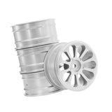 Maxbell 1/:10 Scale Wheel Lip Mini Replacement Components for 128 86S RC Hobby Model Silver