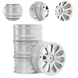Maxbell 1/:10 Scale Wheel Lip Mini Replacement Components for 128 86S RC Hobby Model Silver