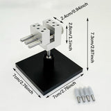 Maxbell Mini Table Vise Miniature Workbench Vise for Jewelry Model Figures Sculpture 4 Clamp rod and base